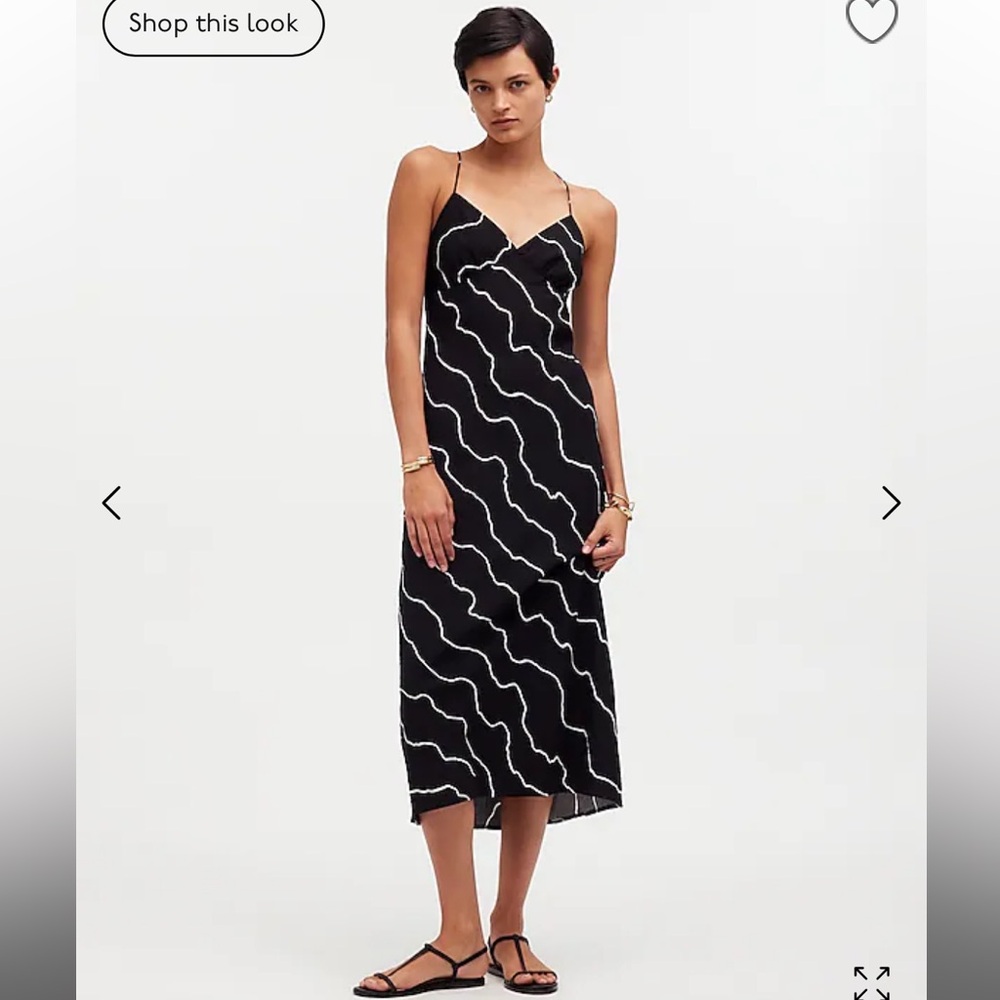 Madewell Layton Midi Slip Dress (true black)